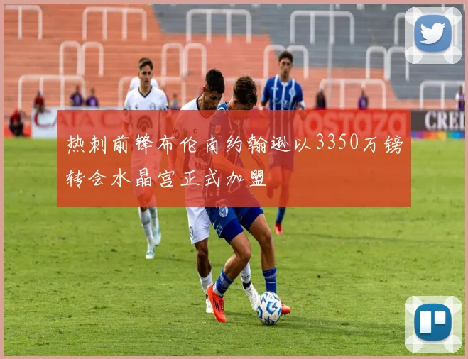 热刺前锋布伦南约翰逊以3350万镑转会水晶宫正式加盟
